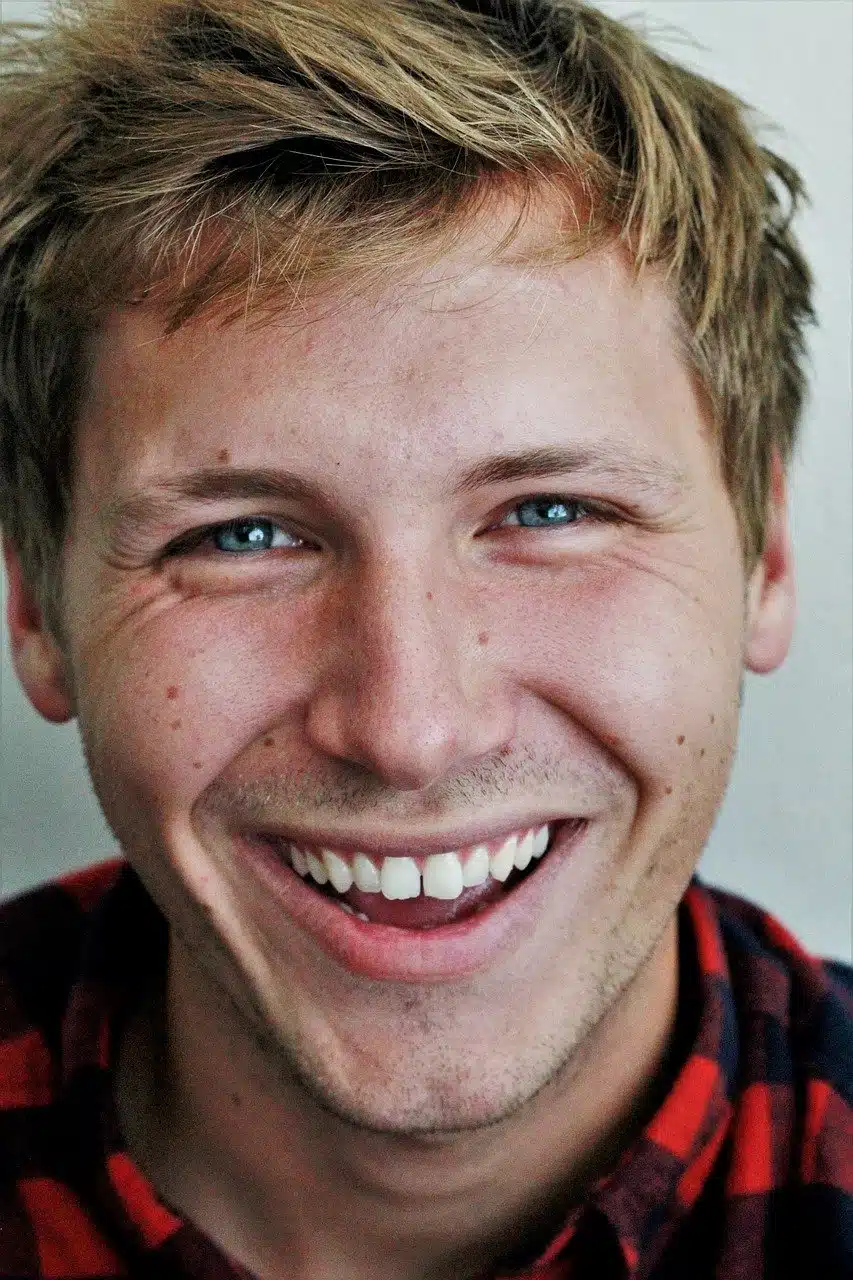 male, model, smile